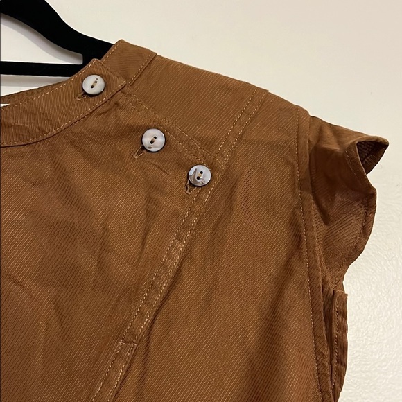 Sitting Pretty Mai Round Neck Frill Blouse South African Boutique Sleeveless Top - Picture 4 of 12